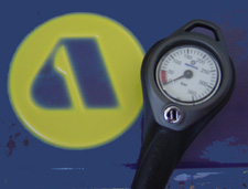 diving equipment- apeks pressure gauge